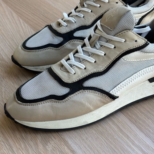 Marco Tozzi sneakers used, size 44, beige and black