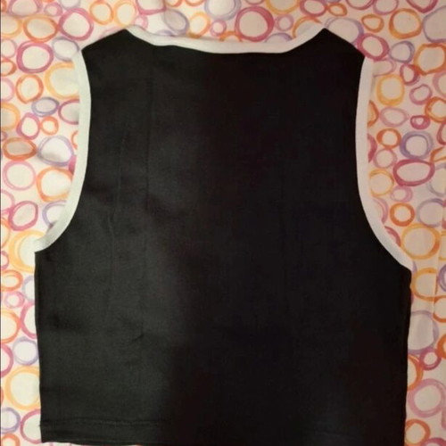 Tally Weijl black women's top size S with white print