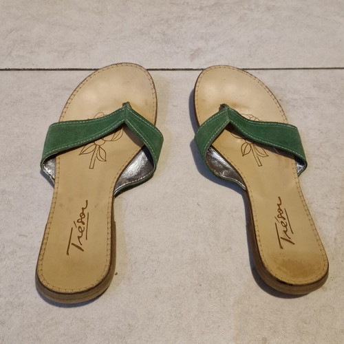 Tresor women's sandals used, size 37, green