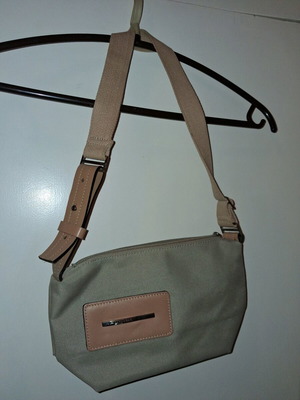 Maninni shoulder bag used, beige with adjustable height