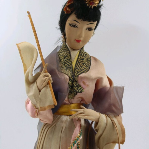 Geisha doll handmade 35 cm used