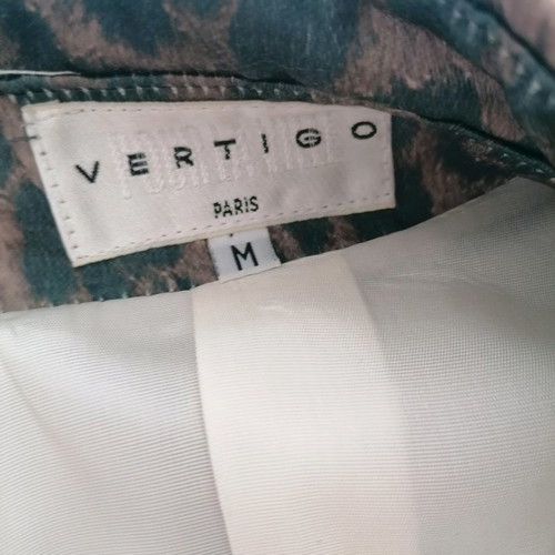 Leopard women's vest Vertigo like new with gold buttons