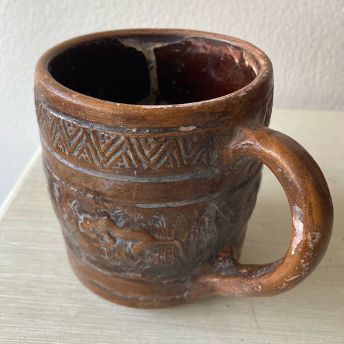 Ceramic mug like new, old