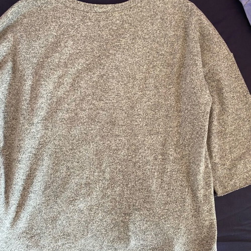Zara blouse with pearls used, gray, size M