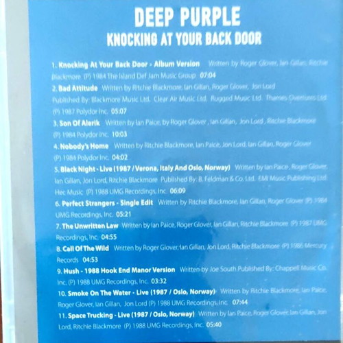 Deep Purple Knocking At Your Back Door CD, rock
