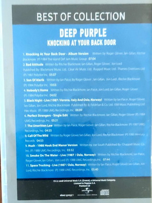 Deep Purple Knocking At Your Back Door CD, rock