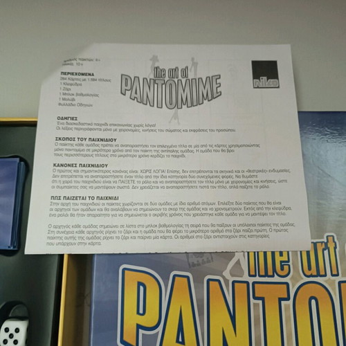 Pantomime board game like new