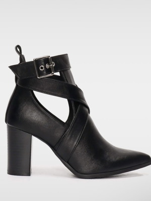 Luigi ankle boots new, black, size 41 with cutout detail