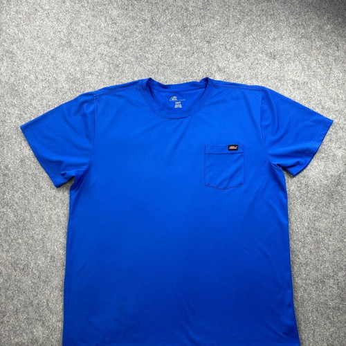 Dickies Bright Blue Pocket Tee 2XT Oversized Y2K Workwear Streetwear