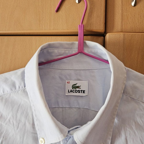 Lacoste classic short-sleeve shirt like new, 100% cotton