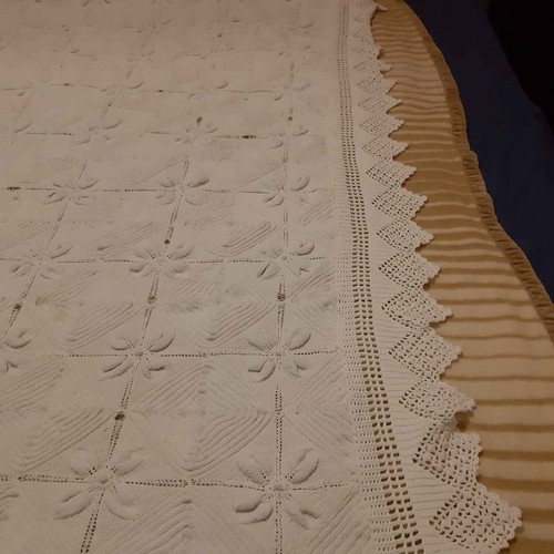 Bedspread crochet new handmade 1.75x2
