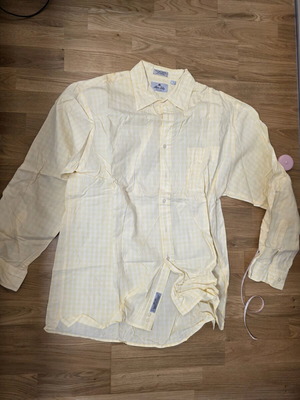Allen Solly long-sleeve shirt like new, size M, yellow, 100% cotton