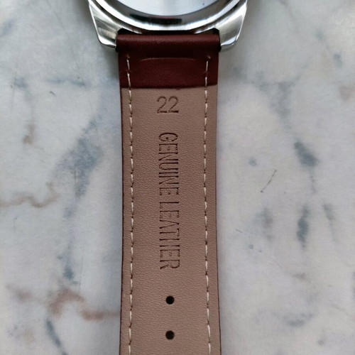 Casio men's watch like new with stainless steel and brown leather