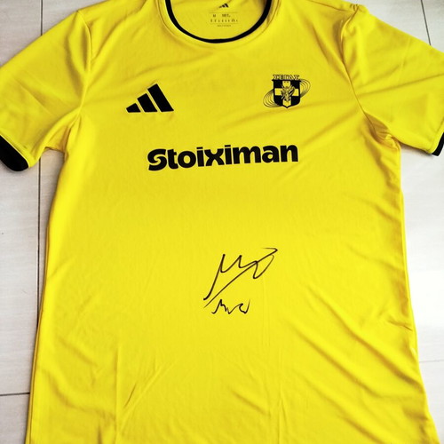 Adidas Official SEGAS Volunteer Shirt M Signed by Miltiadis Tentoglou