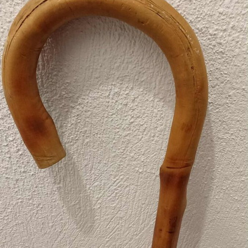 Katsouna from Crete used traditional walking stick