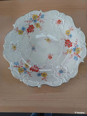 Steinmann Tiefenfurt Porcelain Platter used, diameter 31.5 cm