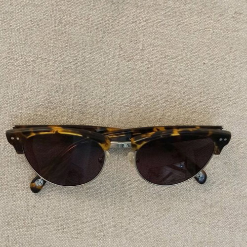 Massimo Dutti sunglasses used, brown and gold