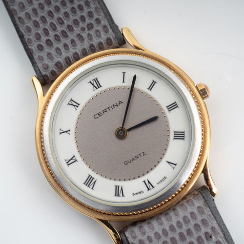Certina Moonphase Dress Watch New Old Stock Early 1990s Swiss Made