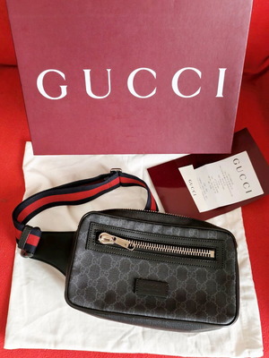 Gucci GG Supreme Αυθεντική Unisex Belt Bag (474293)