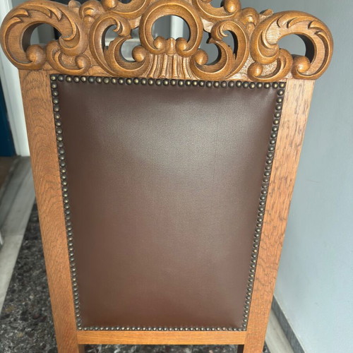 Handcrafted woodcarved dining set by Arapogiannis