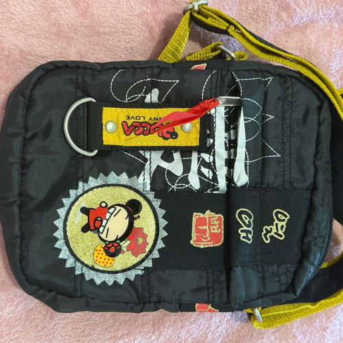 Mini crossbody bag Pucca Funny Love black like new