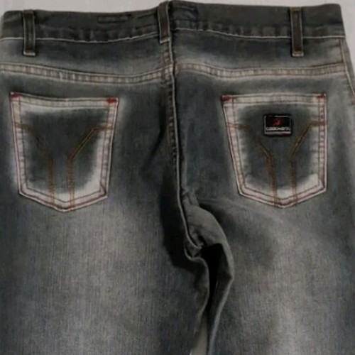 Denim flare jeans like new with pocket details, size M 38 10
