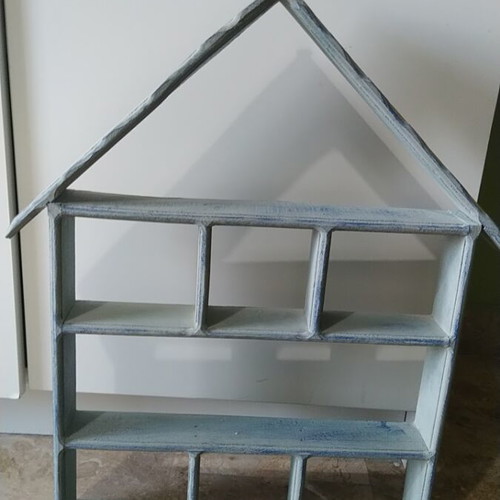Decorative wooden hanging house used