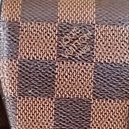 Louis Vuitton vintage damier canvas small case like new, brown