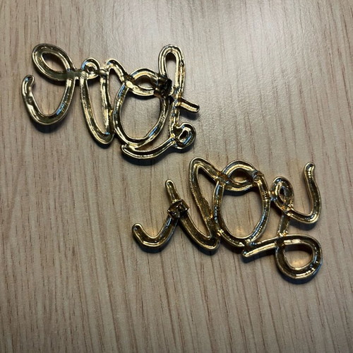 Zara gold earrings like new, Atmosphera