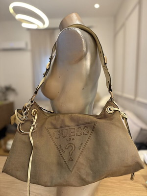 Guess Washed Jeans Shoulder Bag, vintage Y2K style