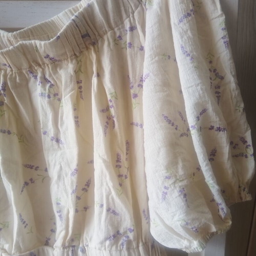 Romantic dress H&M used, floral pastel colors, back opening, XL
