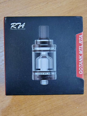 Gotank MTL RTA atomizer like new