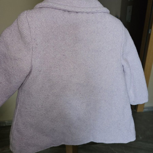 Evita baby coat 12 months like new, lilac color