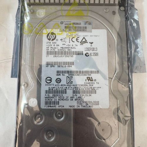 HP MB2000FBUCL 2TB SAS Enterprise HDD like new