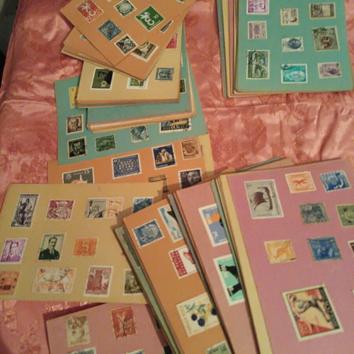 Stamps on cards