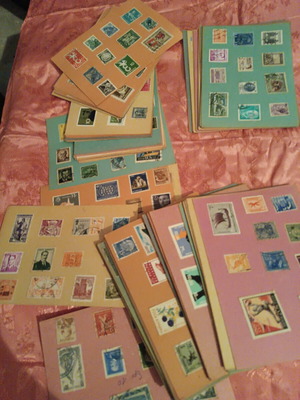 Stamps on cards