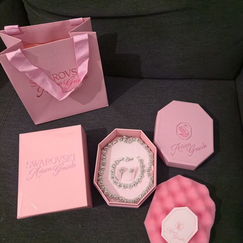 Ariana Grande x Swarovski Capsule Collection jewelry set, like new, silver
