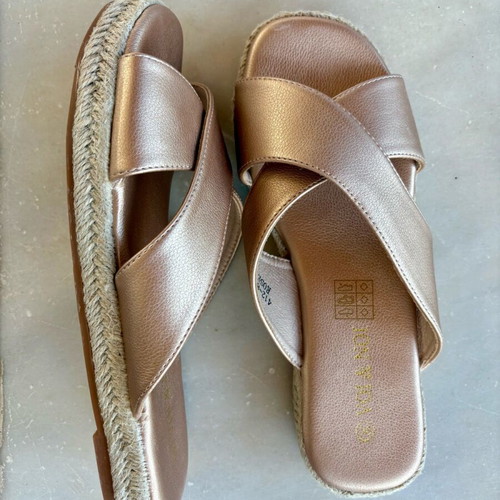 Rose gold flats size 38 new