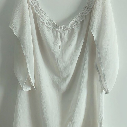 Cabrini Collezione see-through white top
