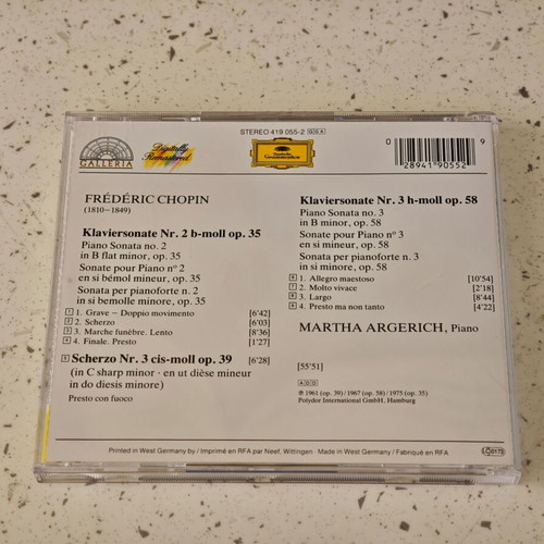 Chopin Piano Sonatas No. 2 & 3 CD
