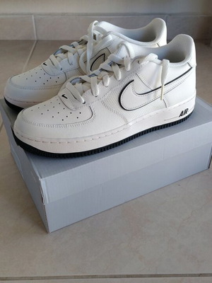 Nike Air Force 1 GS new, size 40, white and grey sneakers