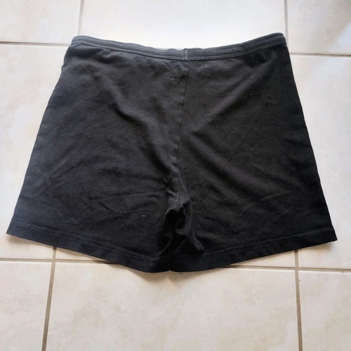 Shorts black elastic cotton like new, size 146 cm, age 11-12