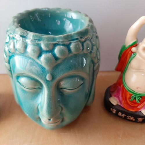Asian art set of three items like new