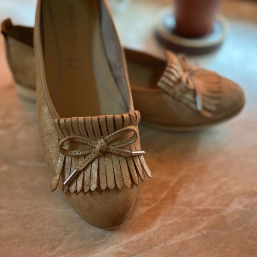 Marco Tozzi women's ballerina shoes like new, suede, size 40