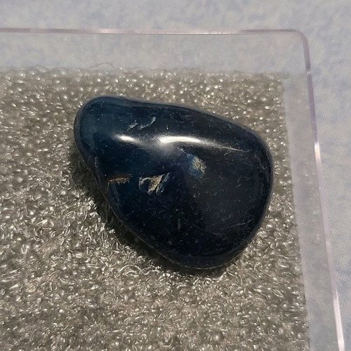 Blue agate sample from Brazil