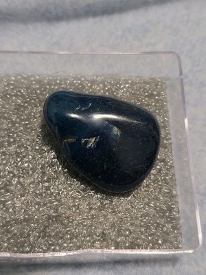 Blue agate sample from Brazil
