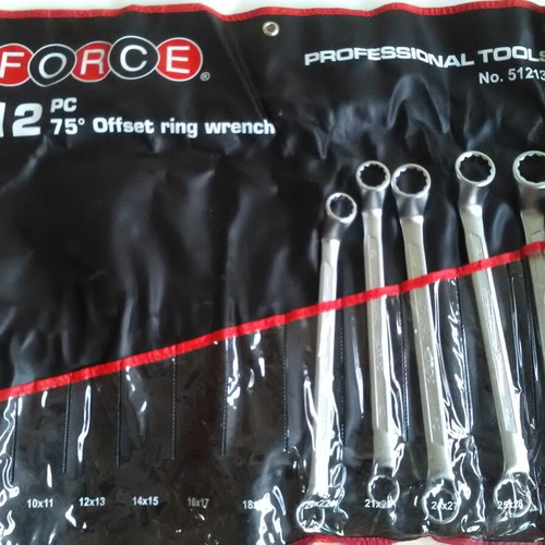 Force Professional Tools Offset Polygon Wrench Set 5 Pieces