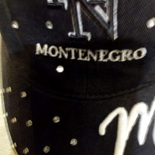 Montenegro cap with rhinestones like new