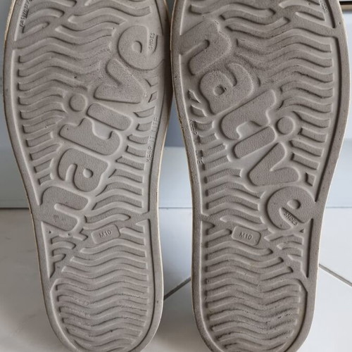Native Shoes water shoes used, gray, size 44.5-45