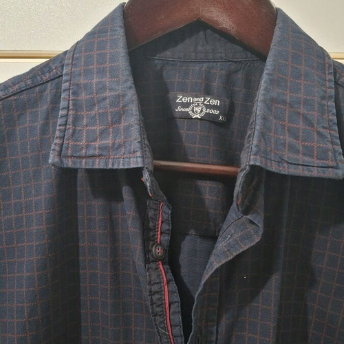 Zen and Zen striped shirt like new, dark blue with red stripes XXL